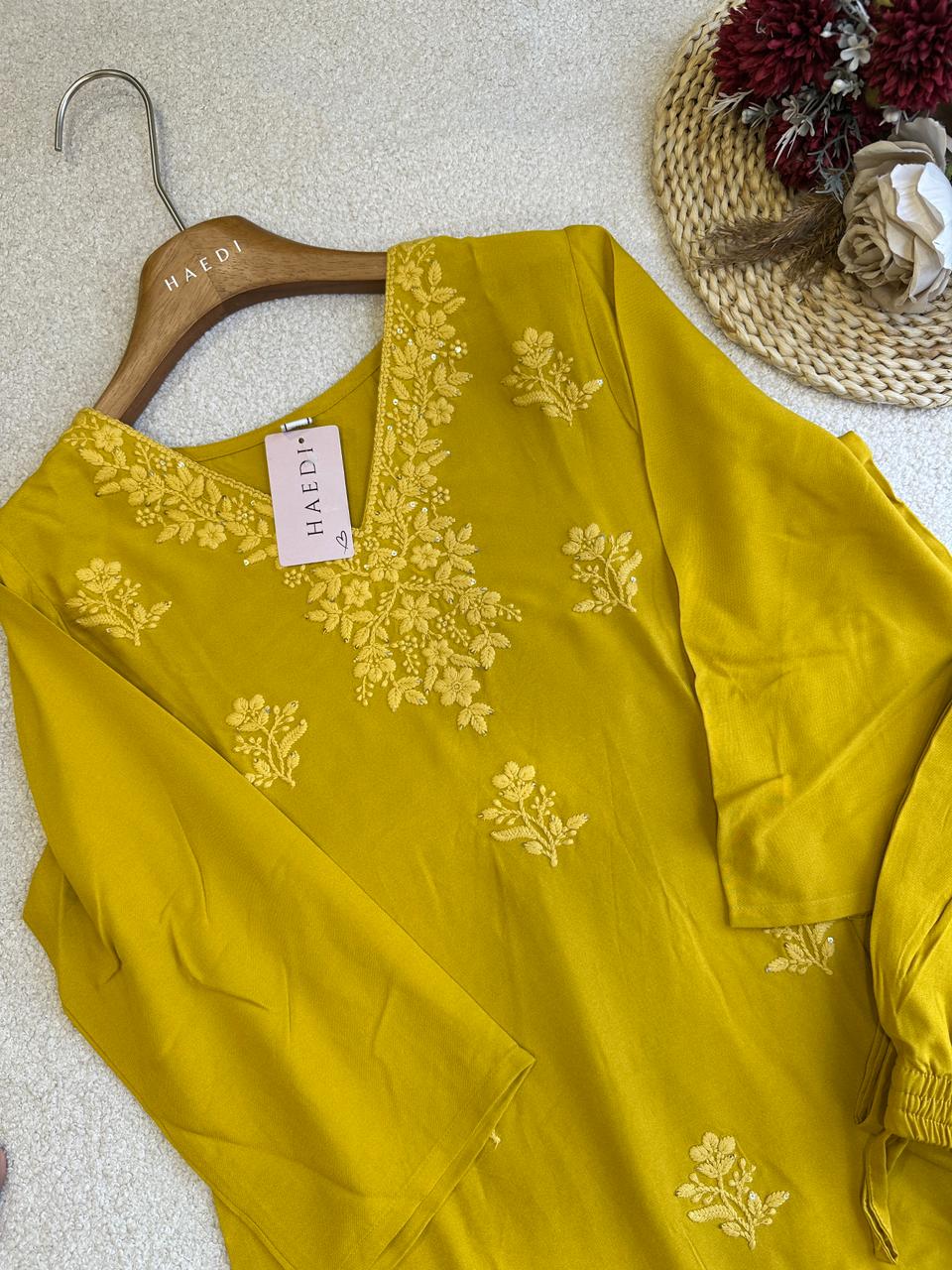 18824 Chikankari Kurti and Plazzo Set