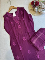 18824 Chikankari Kurti and Plazzo Set